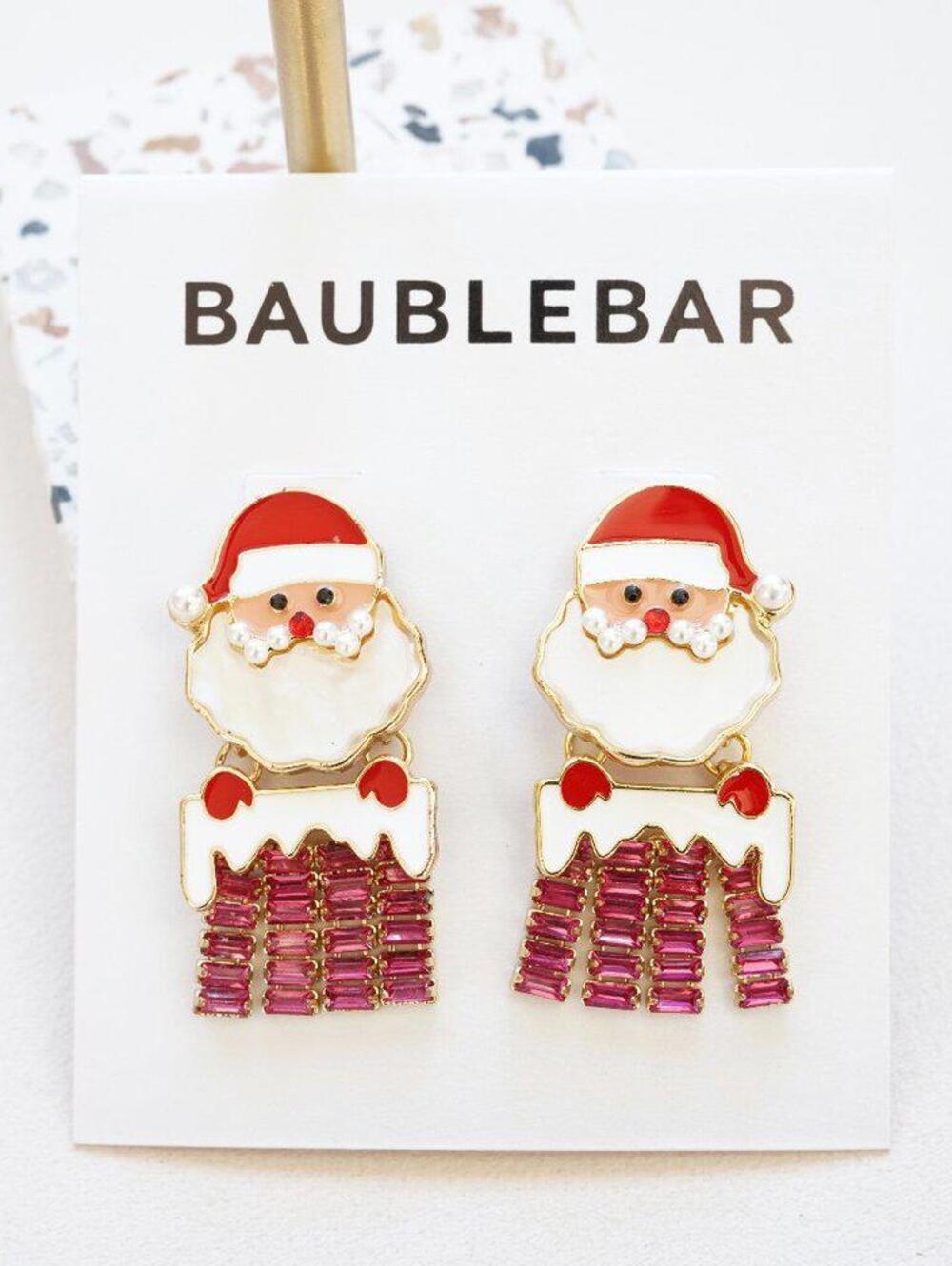 Baublebar Santa in a Chimney Drop Earrings